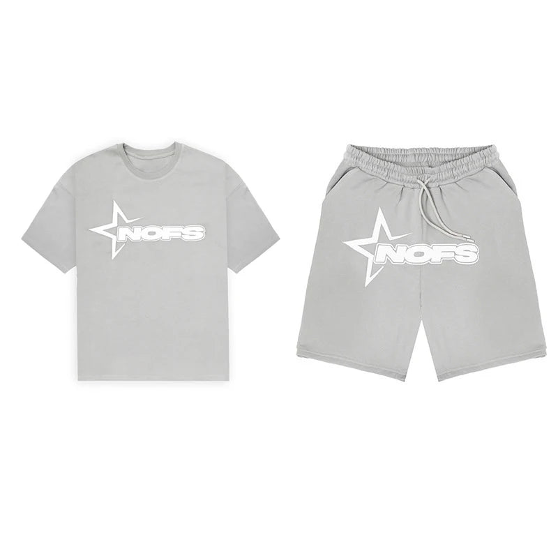 NOFS shirts and shorts.