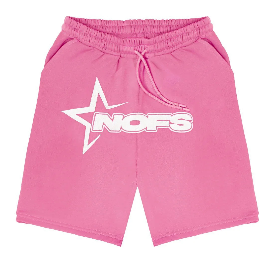 NOFS shirts and shorts.