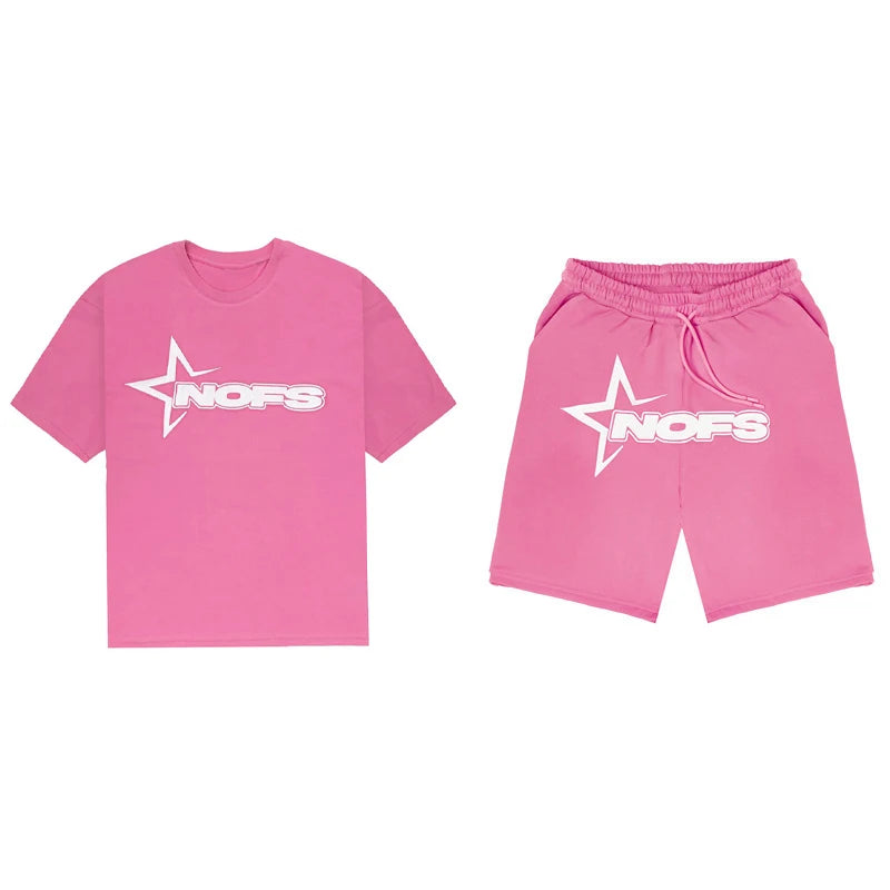 NOFS shirts and shorts.