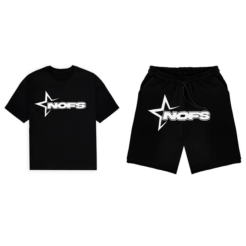 NOFS shirts and shorts.