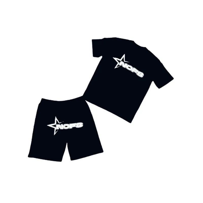 NOFS shirts and shorts.