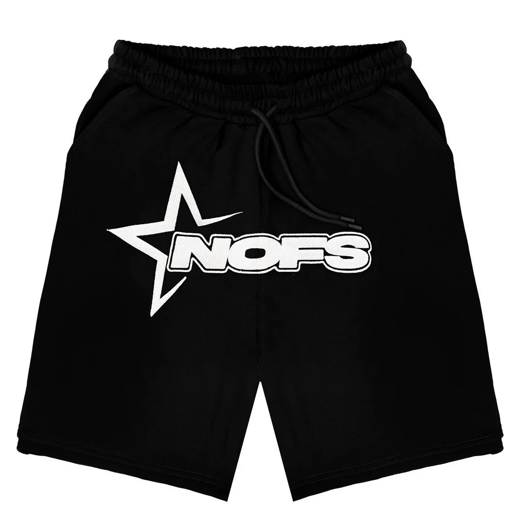 NOFS shirts and shorts.