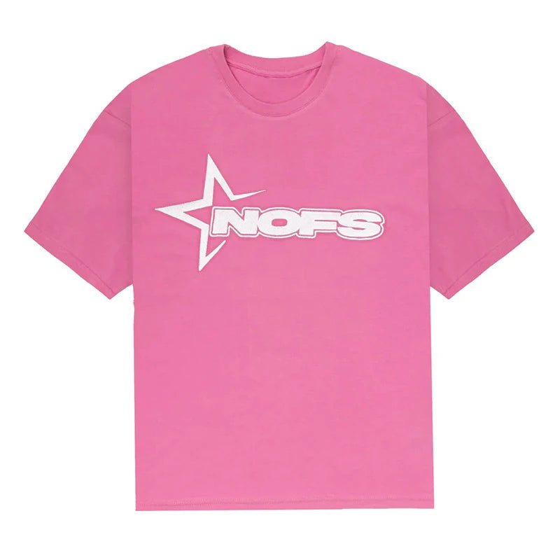 NOFS shirts and shorts.